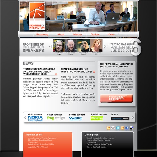 Powerful Technology Conference Website Design by IvanVB