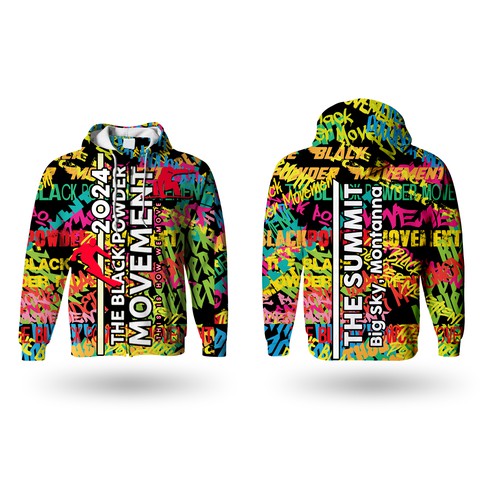 Need an eye-catching hoodie design aimed at African American Skiers & Snowboarders. Design réalisé par Higher Graphics