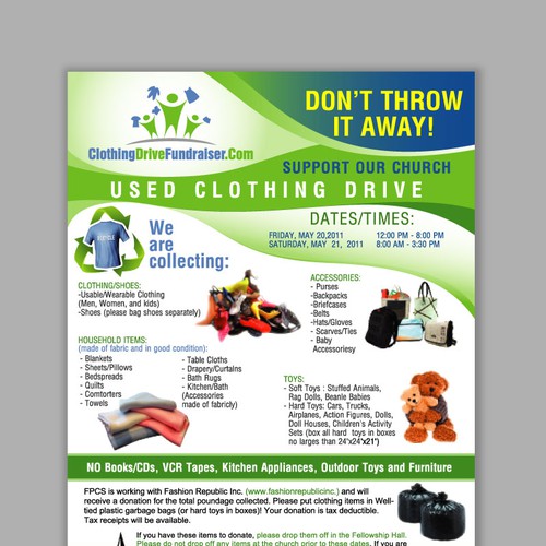 Clothing Drive Flyer Template from images-platform.99static.com
