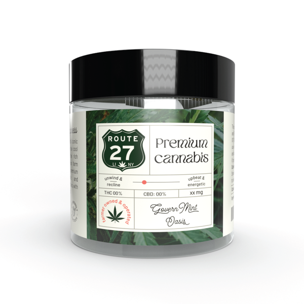 Cannabis Farm Label Jar