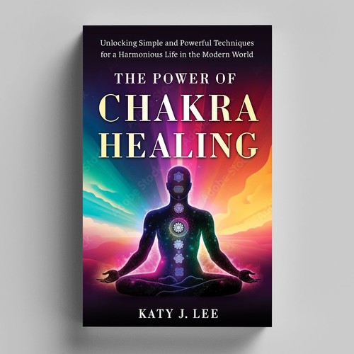 🔥🔥-=  UNIQUE CHAKRA HEALING KDP Ebook Cover =- 🔥🔥 Design by Elvie Designs