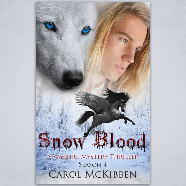 Snow Blood Book Cover Design