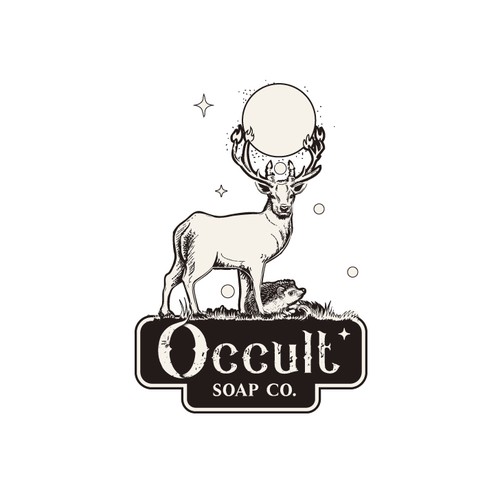 Design a dark rustic “witchy” themed logo for our soap company Design by C1k