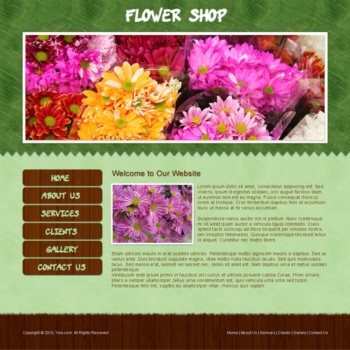 1-3 Page Website Template Design von xara