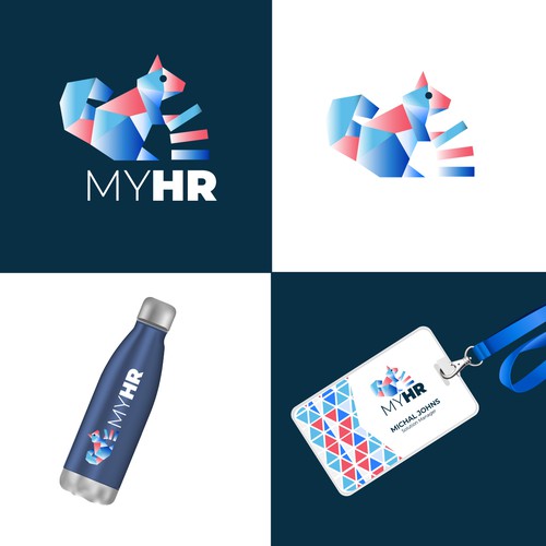 Create an awesome logo for myHR, the #1 HR Software in Luxembourg ! Design by M.I.Thomson