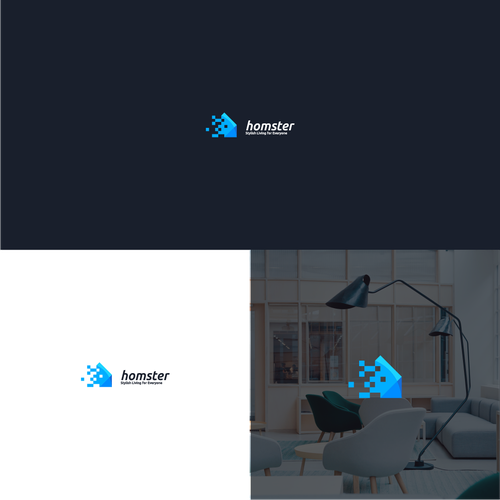 Plain but strong and distinguishing logo for our Artificial Intelligence based Interior Designer App Design by jiwayngsama