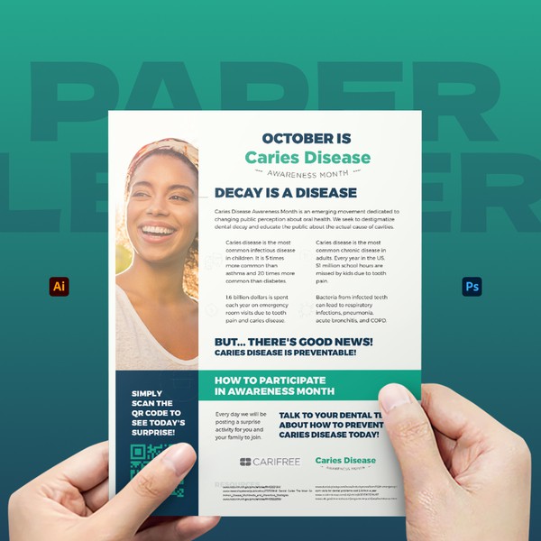 Caries Disease Awareness Month Flyer Paper Letter