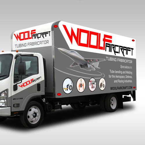 Design our box truck wrap! Design by Syn·o·nym