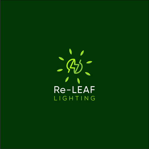 Re-LEAF Lighting logo Design by mark992