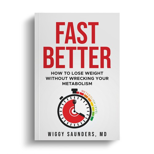 New Book Cover on how to Fast Better to Help People Lose Weight Design by R°Z°L