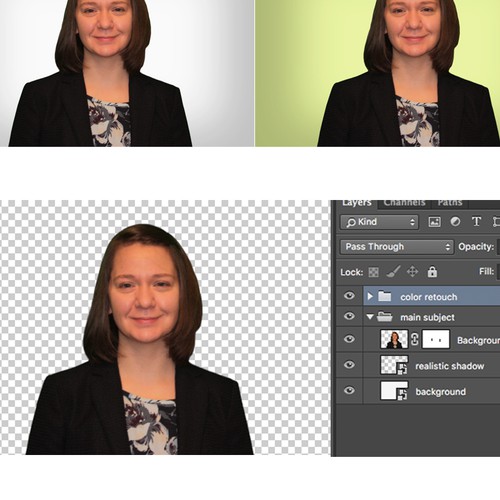 Design di Photoshop 8 faces di pixalogo