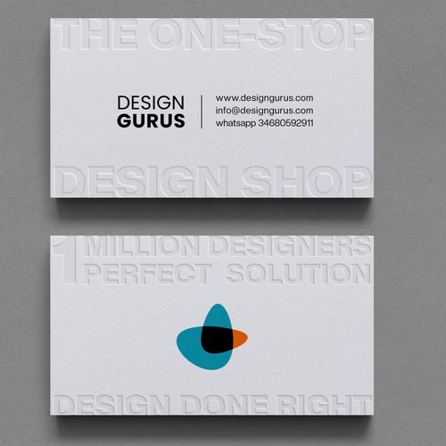 Business Card for DesignGurus.com Design réalisé par Xclusive16