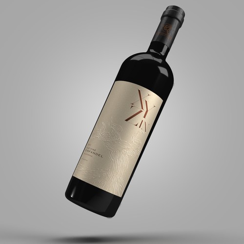 Design Gothic Old Vine Zinfandel Wine Label por sougatacreative