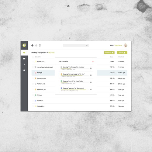 Redesign this popular webapp interface Design by valdy