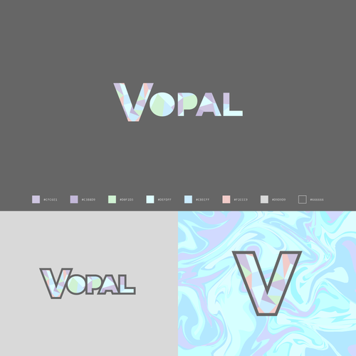 Abstract opal gemstone logo design for a blockchain-media creative company! Design von Stroke - Business Booster