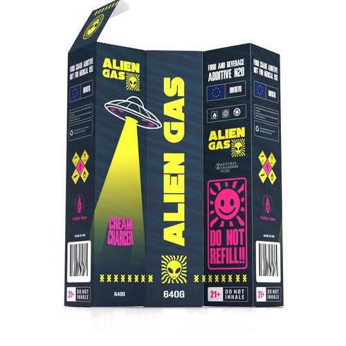 Designs | Alien Gas... Packaging that looks OUT OF THE WORLD ...