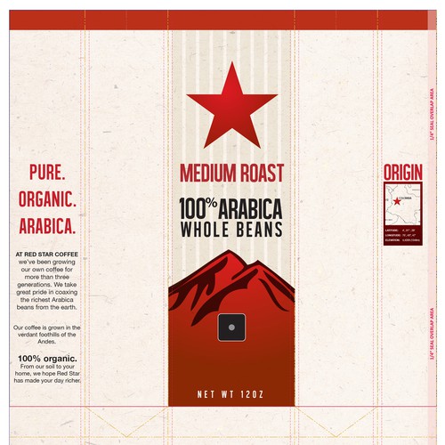 Create the next packaging or label design for Red Star Coffee Ontwerp door Toanvo