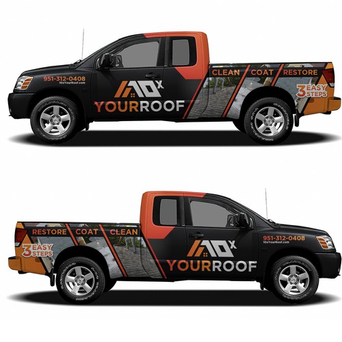 10xYourRoof - truck wrap Design by Kiky Rizki