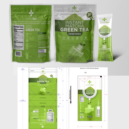 Green Tea Product Packaging Needed Design by Abdul Mukit