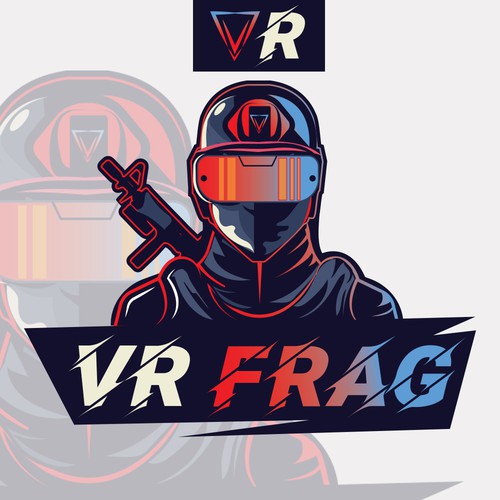 コンペ「VR shooter played at large space VR arcades is looking for a logo.」のデザイン by BAHAA FIKRYさん 