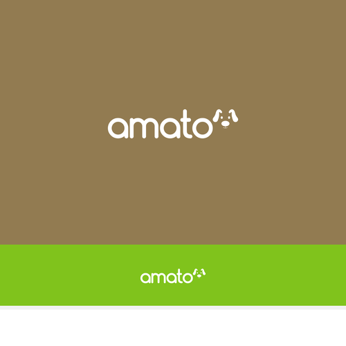 AMATO modern/luxury dog bed logo Design by Fleksograf