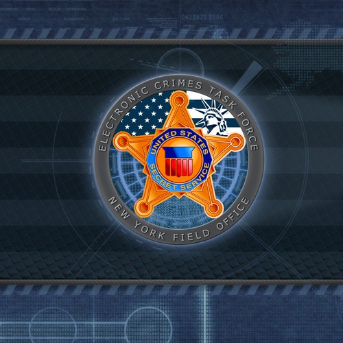 logo for United States Secret Service (New York Field Office) Electronic Crimes Task Force Design por Julia Vorozhko