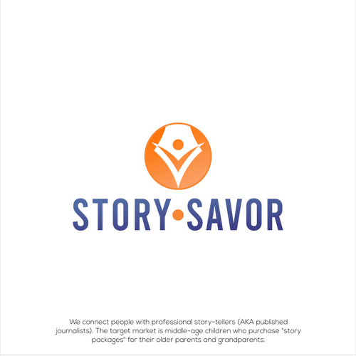 Design a logo for acompany that connects people with professional story tellers. Design von Lure Studio