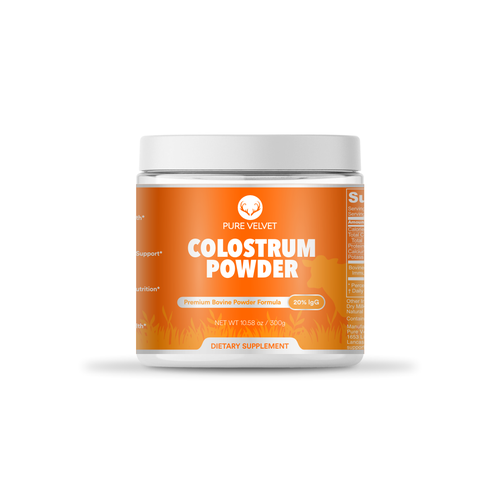 Re-design Supplement Label to capture Amazon shopper attention & boost CTR - Colostrum Powder Diseño de Kedhe