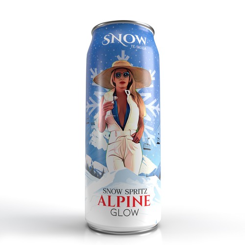 Snow Tequila Cocktail CANS Design réalisé par sougatacreative