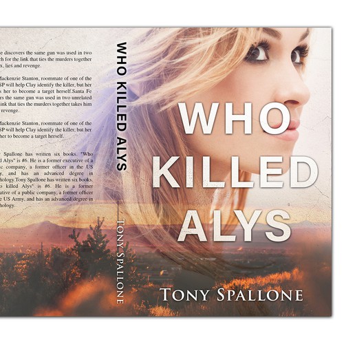 Murder mystery set in Santa Fe, New Mexico, USA that appeals to men and women  readers alike. Design by Langao