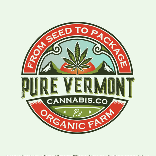 Cannabis Company Logo - Vermont, Organic Diseño de Jacob Gomes