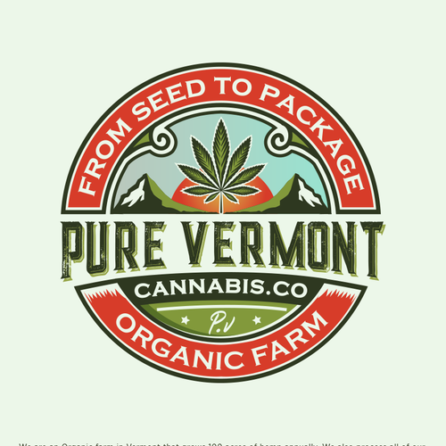 Cannabis Company Logo - Vermont, Organic Réalisé par Jacob Gomes