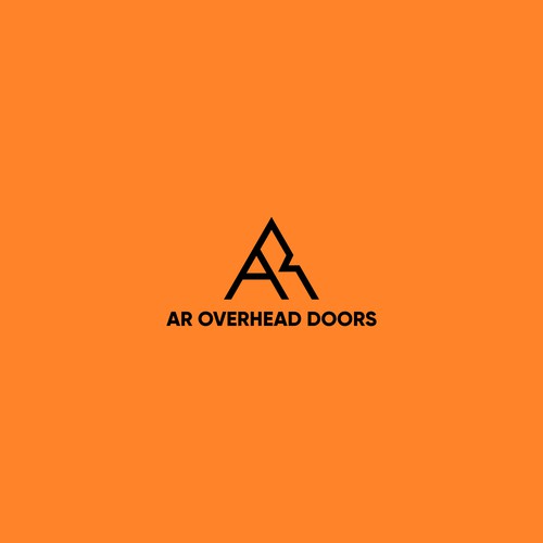 overhead door business logo rebranding-ontwerp door Purple V design