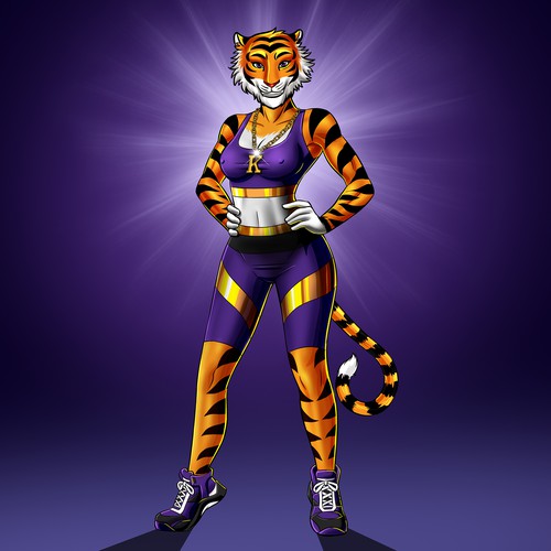 I need a Marvel comics style superhero tiger mascot. Diseño de MAKOTO OKADA