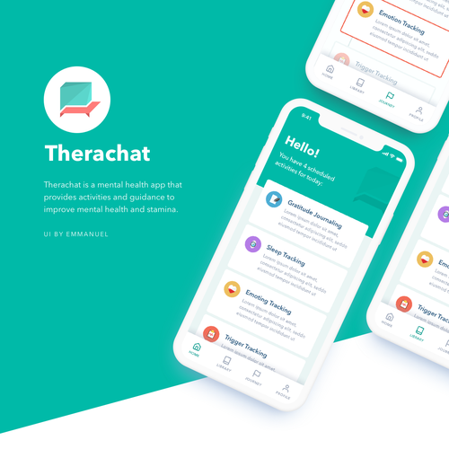 Mental Health App needs fresh design ideas Réalisé par Emmanuel®