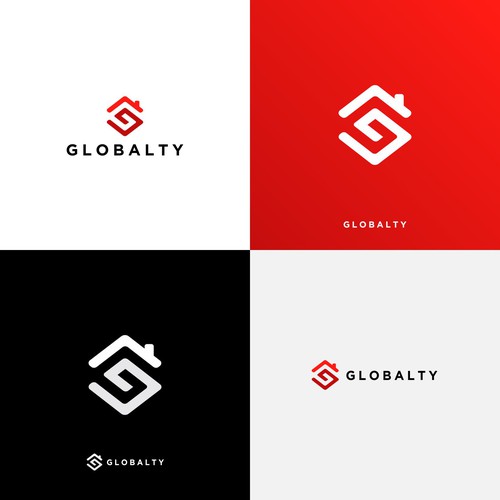 "Design a trendy real estate logo" winning Logo design