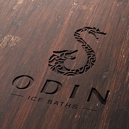 Nordic themed logo for cedar ice baths Design by Creago
