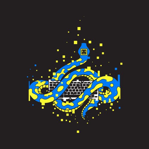 Design a Python language themed T-Shirt you would buy Design by abiedt