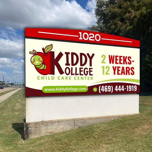 Playful, professional signage for child care center Design by icon89GraPhicDeSign