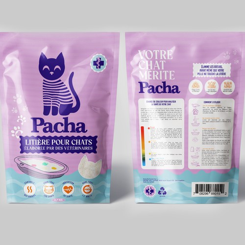 Cat Litter startup Minimalistic packaging - Contest Design by agooshe