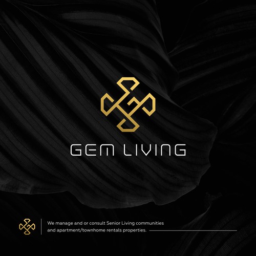 Geometrical, minimalist, modern brand design for Gem Living Design by Netra_Air