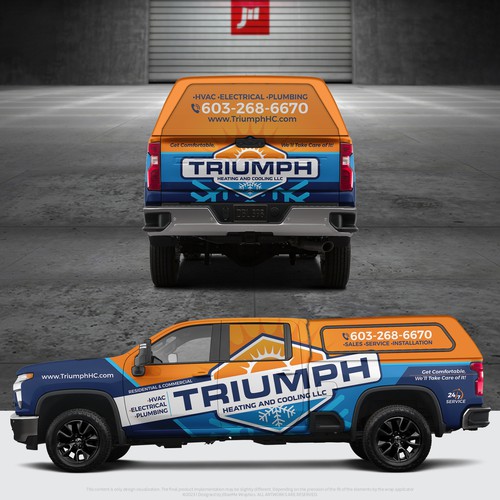 Hvac truck wrap Design von J0taeMe_