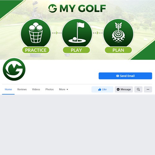 "My Golf" Facebook Cover Photo Design by vkbdesign