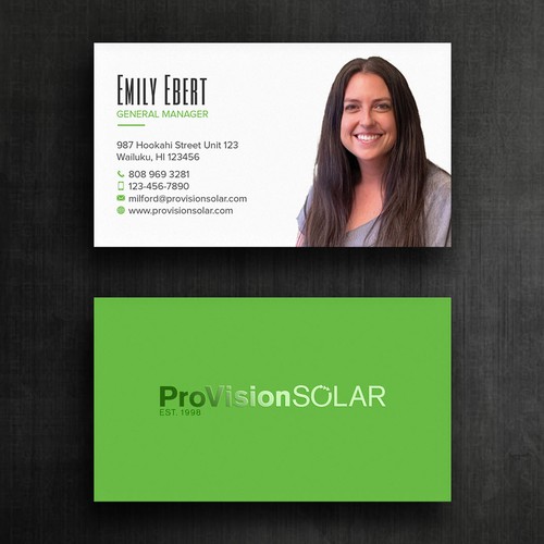 Solar Business Cards-ontwerp door Felix SH