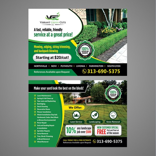 Lawn and Landscape Advertisement Design by Dzhafir