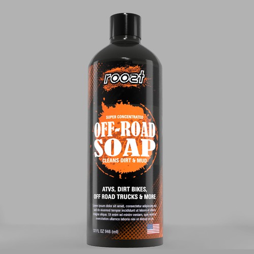 Off-Road Vehicle cleaning products label Design by Aalamvision