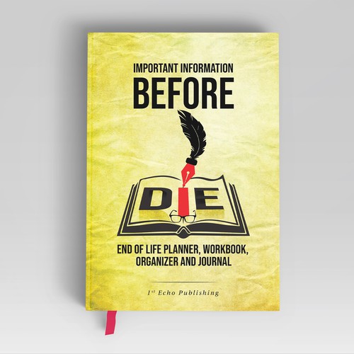Engaging cover for end of life information journal directed towards 40+ year olds Design by ✨vijays~amazing✨