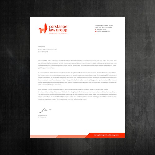 Stationery contest entry by Felix SH