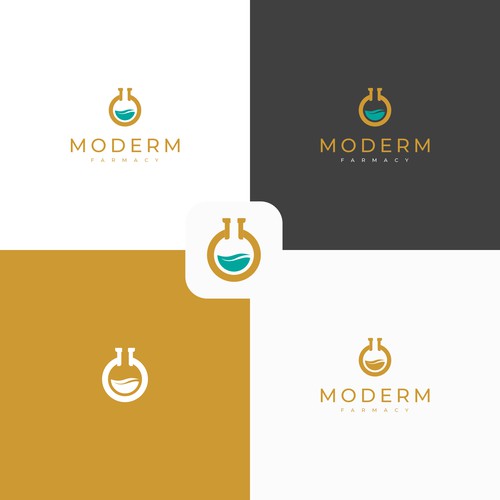 Modern skin care logo that combines science/medicine with nature Design by Fano Design