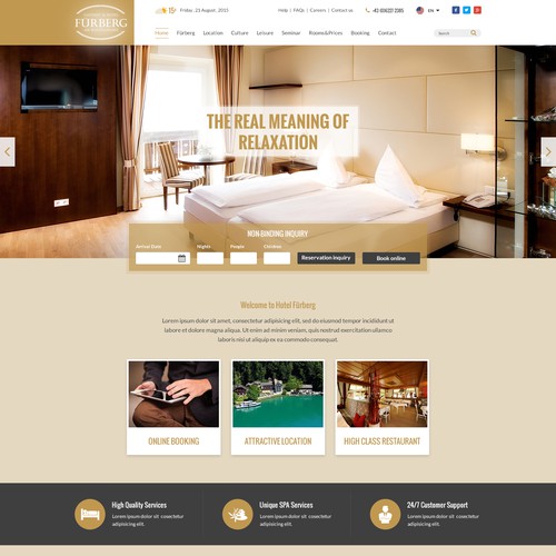 Fürberg Web redesign
